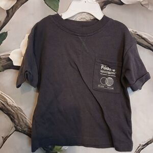 Kids Black T-Shirt with Pocket